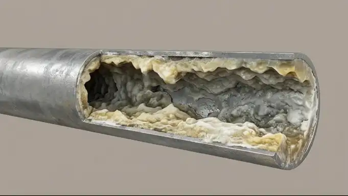 گرفتگی کفشور حمام به علت تجمع رسوبات و چربی ها در مسیر لوله