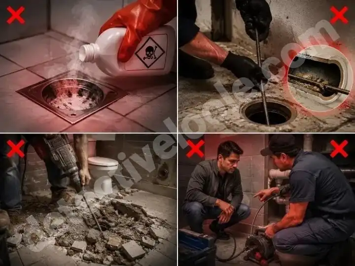 هشدارهای هنگام رفع گرفتگی لوله اصلی فاضلاب ساختمان