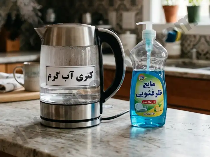 رفع بوی بد توالت با مایع شوینده و آب گرم