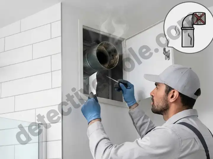 انسداد یا خرابی ونت و هواکش توالت میتواند علت بوی بد توالت شود.