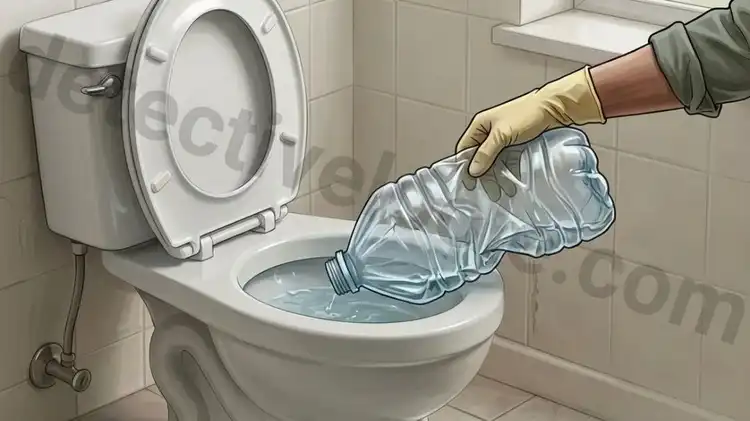 آموزش باز کردن گرفتگی توالت فرنگی با بطری نوشابه در خانه
